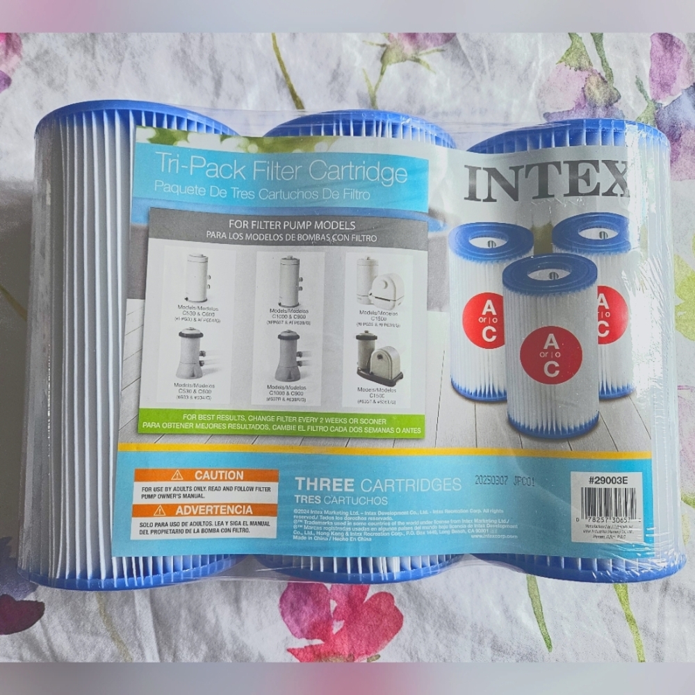 3 Pack INTEX Type A Or C Pool Pump Filter Cartridges Sealed